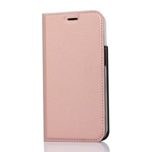 LEATHER WALLET CASE FOR IPHONE 14 PLUS /15 plus ROSE GOLD 