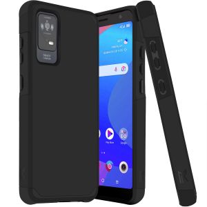 For TCL ION X Tough Strong Hybrid (Magnet Mount Friendly) Case Cover - Black