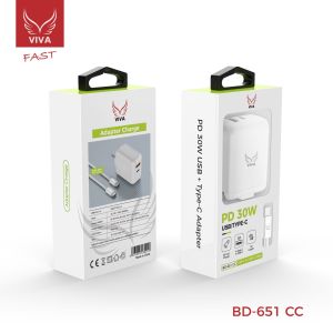 USB-C+USB-A 30W HOUSE ADAPTER + TYPE-C CABLE