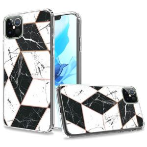 For iPhone 12 & iPhone 12 Pro (Open Camera Hole) Trendy Fashion Design Hybrid Case Cover - Marble