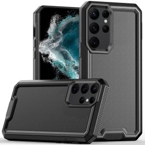 For Samsung S23 Plus Rank Tough Strong Modern Fused Hybrid Case Cover - Black