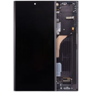 Aftermarket Pro OLED Assembly with Frame for Samsung S22 Ultra (With Finger Print Sensor) - Phantom Black