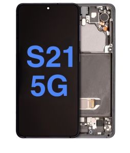 Aftermarket Pro OLED Assembly with Frame for Samsung S21 - Phantom Gray