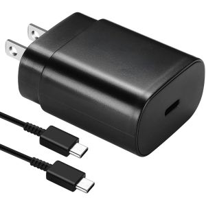 25W House Adapter + C-C Cable (Black)