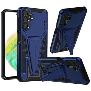 For Samsung A54 Alien Design Shockproof Kickstand Magnetic Hybrid Case Cover - Blue
