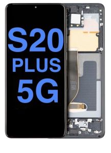 Aftermarket Pro OLED Assembly with Frame for Samsung S20 Plus - Cloud Blue