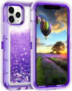 Defender Liquid Glitter Case For Galaxy S20 Purple