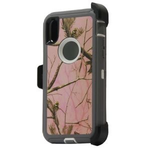 DEFENDER CASE FOR IPHONE X MAX CAMO PINK