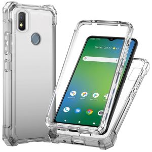 For Cricket Icon 4 Guard Thick Shockproof TPU Cover Case - Black