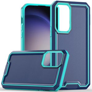 For Samsung Galaxy s24 Rank Tough Strong Modern Fused Hybrid Case Cover - Blue