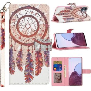 For OnePlus Nord N20 5G KaseAult Design Wallet ID Money Card Holder Case Cover - Antique Feather