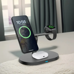 3in 1 Magnetic Wireless Charger Stand for Multiple Devices 15W Fast Charging Dock Station Holder