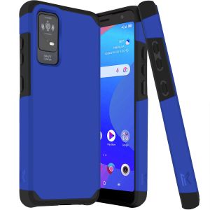 For TCL ION X Tough Strong Hybrid (Magnet Mount Friendly) Case Cover - Classic Blue