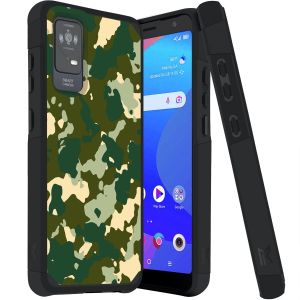 For TCL ION X Tough Strong Hybrid (Magnet Mount Friendly) Case Cover - Camo