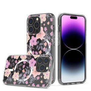 For Apple iPhone 14 PRO MAX MegSafe Thick Hybrid Design Cover Case - D