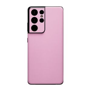 Premium Back Cover Glass With Camera Lens For Samsung S21 Ultra - Pink