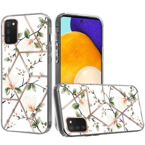 For Samsung Galaxy A23 ART IMD Chrome Beautiful Design Shock-Proof Case Cover - Floral B