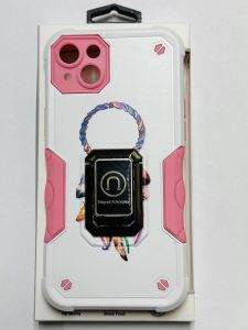 For Iphone 14 Pro Stellar Hybrid Imd Design Ring Stand Cover Case - V3