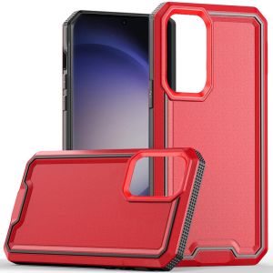 For Samsung Galaxy s24 Ultra Rank Tough Strong Modern Fused Hybrid Case Cover - Red
