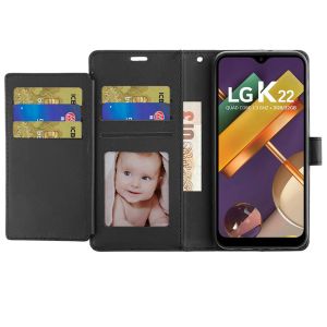 For Cricket Icon 4 Wallet ID Card Holder Case Cover - Black