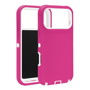 Defender Case For iPhone 17- Pink (WITHOUT CLIP)