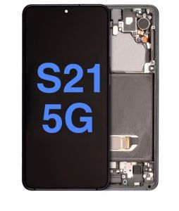 Aftermarket Pro OLED Assembly with Frame for SAMSUNG S21 - Phantom White