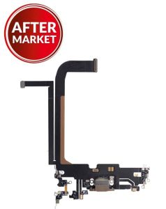 Aftermarket Plus Charging Port Flex Cable for IP 13 Pro Max - Gold