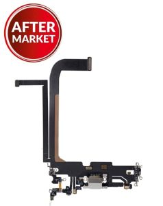 Aftermarket Plus Charging Port Flex Cable for IP 13 Pro Max - Silver
