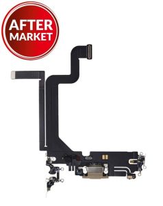 Aftermarket Plus Charging Port Flex Cable for IP 14 Pro Max - Gold
