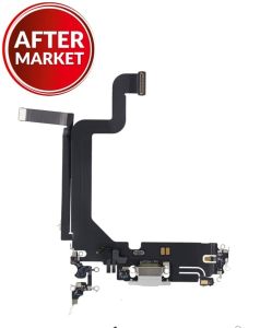 Aftermarket Plus Charging Port Flex Cable for IP 14 Pro Max - Silver