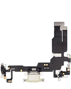 Aftermarket Plus Charging Port Flex Cable for IP 15 - Yellow