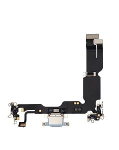 Aftermarket Plus Charging Port Flex Cable for IP 15 Plus - Blue