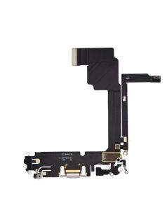 Aftermarket Plus Charging Port Flex Cable for IP 15 Pro Max - White Titanium