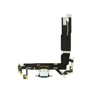 Aftermarket Plus Charging Port Flex Cable for IP 16 - Black