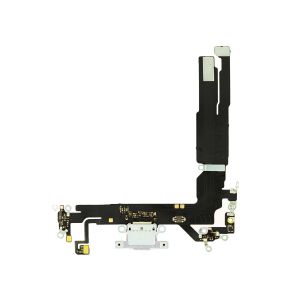 Aftermarket Plus Charging Port Flex Cable for IP 16 - White