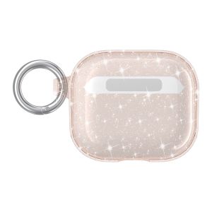 For AirPods Pro Glitter Shimmer Transparent Hybrid Case Cover - Rose Gold