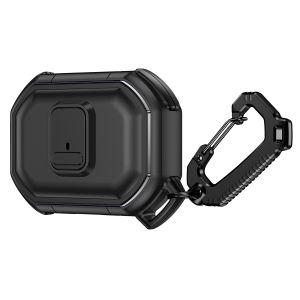 For AirPods 4 Switch Button Hybrid with Belt Loop - Black