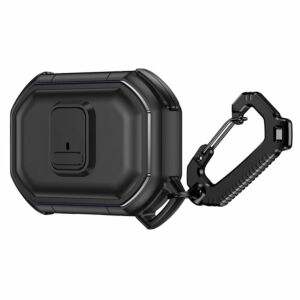 For AirPods Pro 3 2025 (3rd Version) Switch Button Hybrid with Belt Loop - Black