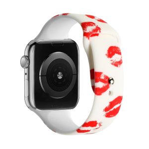 For Apple Watch Size 38/40/41mm Premium Silicone Design Watch Band - A