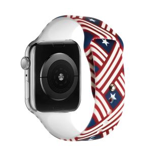 For Apple Watch Size 38/40/41mm Premium Silicone Design Watch Band - B