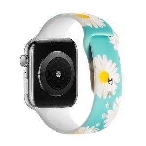 For Apple Watch Size Ultra 49/42/44/45mm Premium Silicone Design Watch Band - D