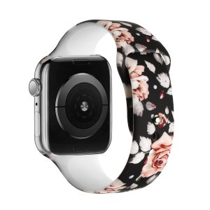 For Apple Watch Size 38/40/41mm Premium Silicone Design Watch Band - E