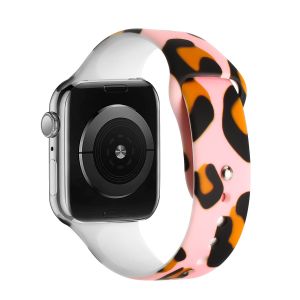 For Apple Watch Size Ultra 49/42/44/45mm Premium Silicone Design Watch Band - F