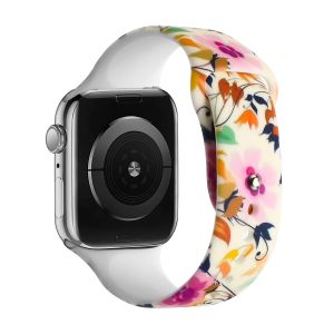 For Apple Watch Size 38/40/41mm Premium Silicone Design Watch Band - G