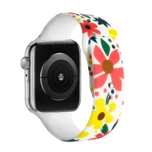 For Apple Watch Size Ultra 49/42/44/45mm Premium Silicone Design Watch Band - H