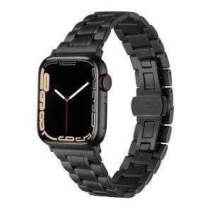 For Apple Watch Size 38/40/41mm Executive Metal Watch Band - Black