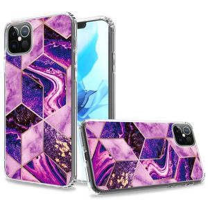 For iPhone 12 & iPhone 12 Pro (Open Camera Hole) Trendy Fashion Design Hybrid Case Cover - Rich
