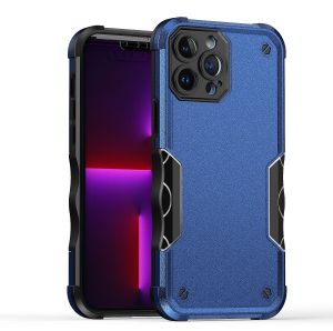 For iPhone 15 Pro Max / Ultra Exquisite Tough Shockproof Hybrid Case Cover - Blue