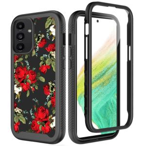For Samsung A54 Exotic ShockProof Design Hybrid Case Cover - Blooming Rose