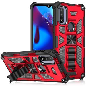 For Apple Iphone 14 Pro Machine Magnetic Kickstand Case Cover - Red